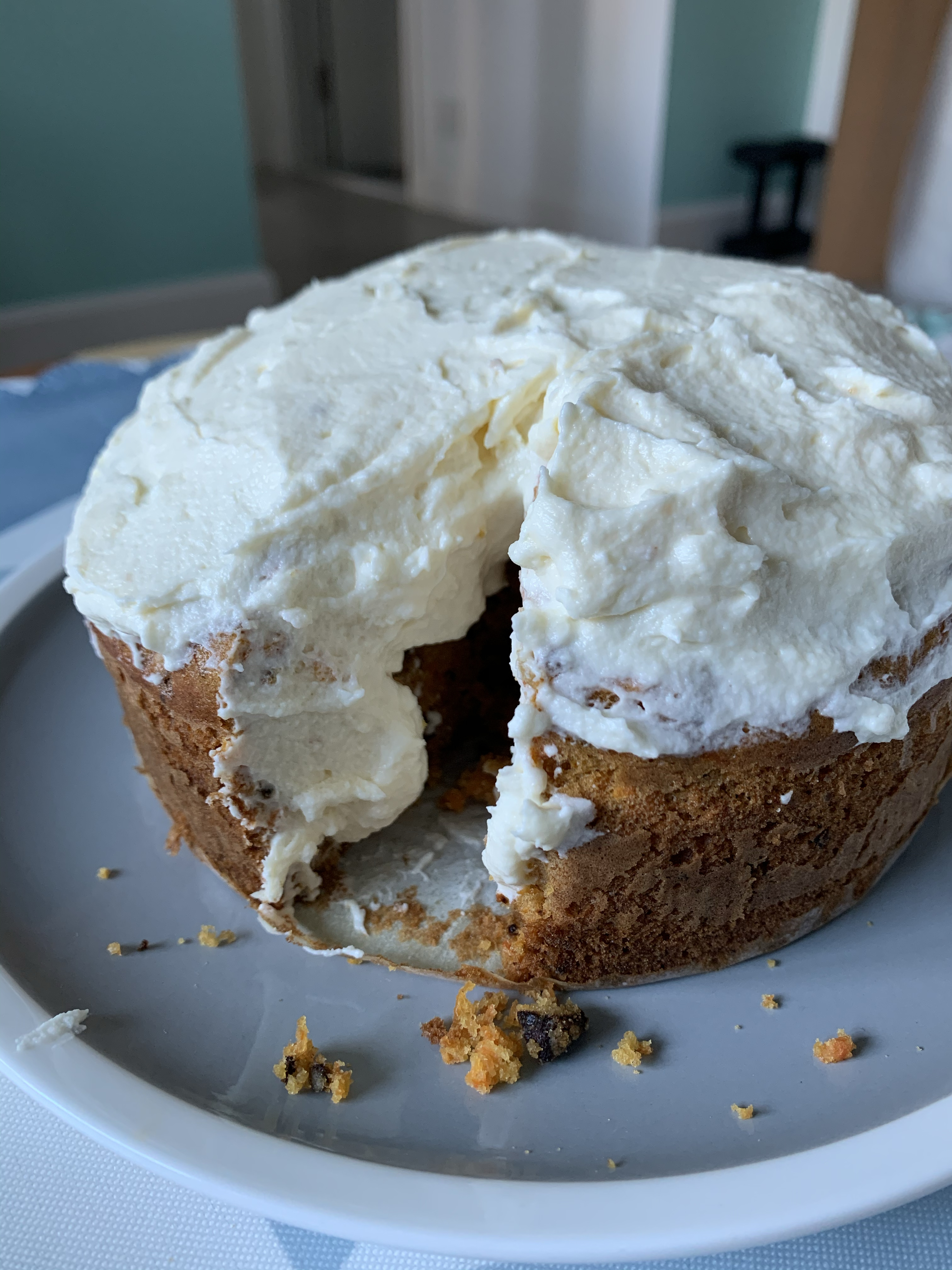 Carrot walnut cake