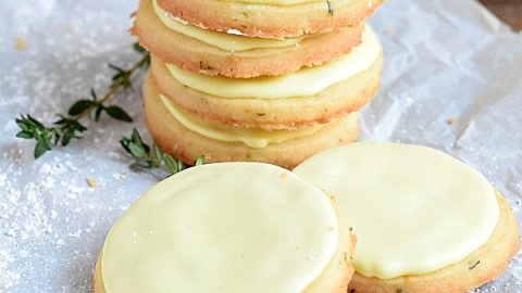 Lemon Thyme Shortbread Cookies