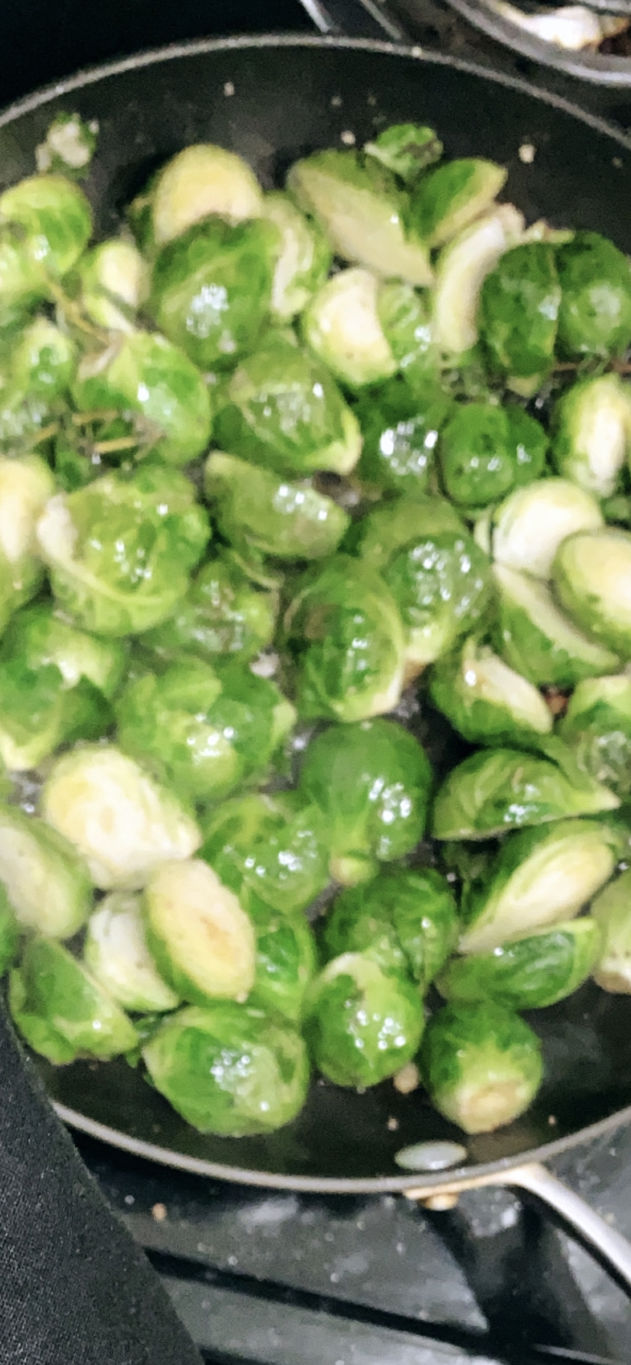 Lemon + Thyme Brussel Sprouts