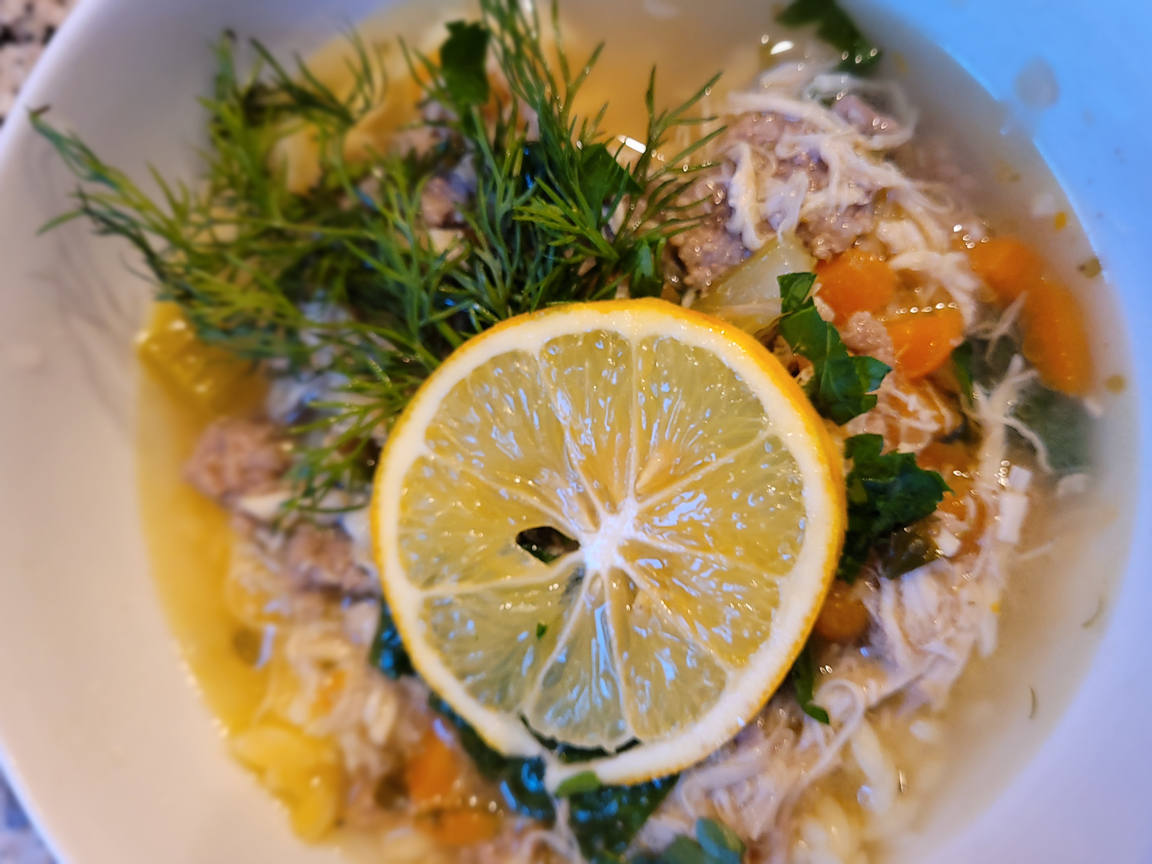 Lemon, Thyme and Dill Italian Chicken Wedding Soup