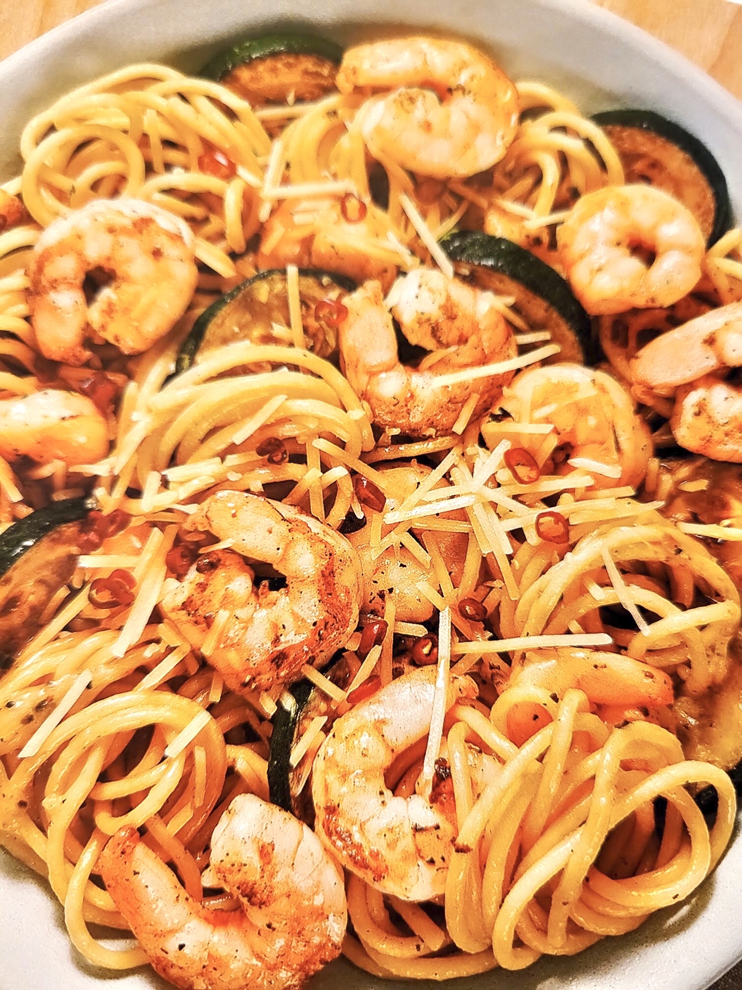 Shrimp Spaghetti with a Kick