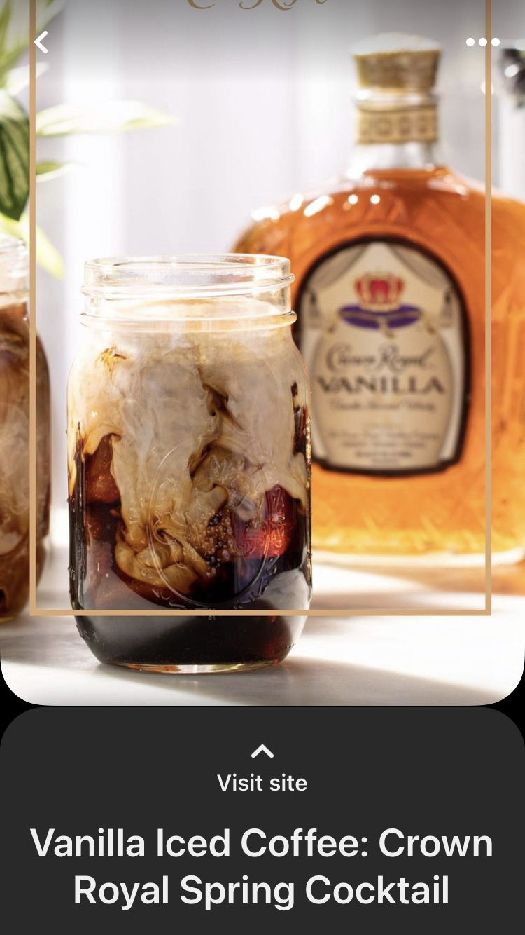 Crown Royal Vanilla Iced Coffee