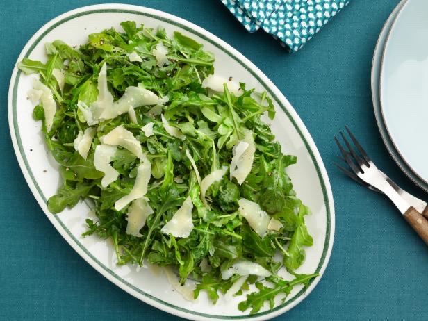 Arugula Salad with Olive Oil, Lemon, and Parmesan Cheese