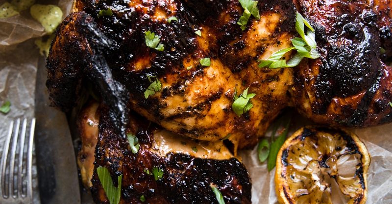 Spatchcocked Grilled Chicken