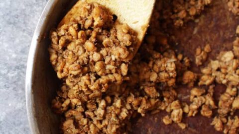 Vegan Crumbled Tempeh Sausage