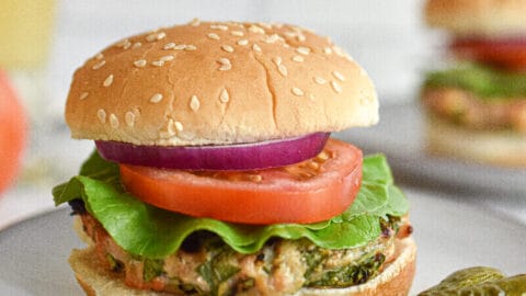 Chicken Burgers with Feta and Spinach