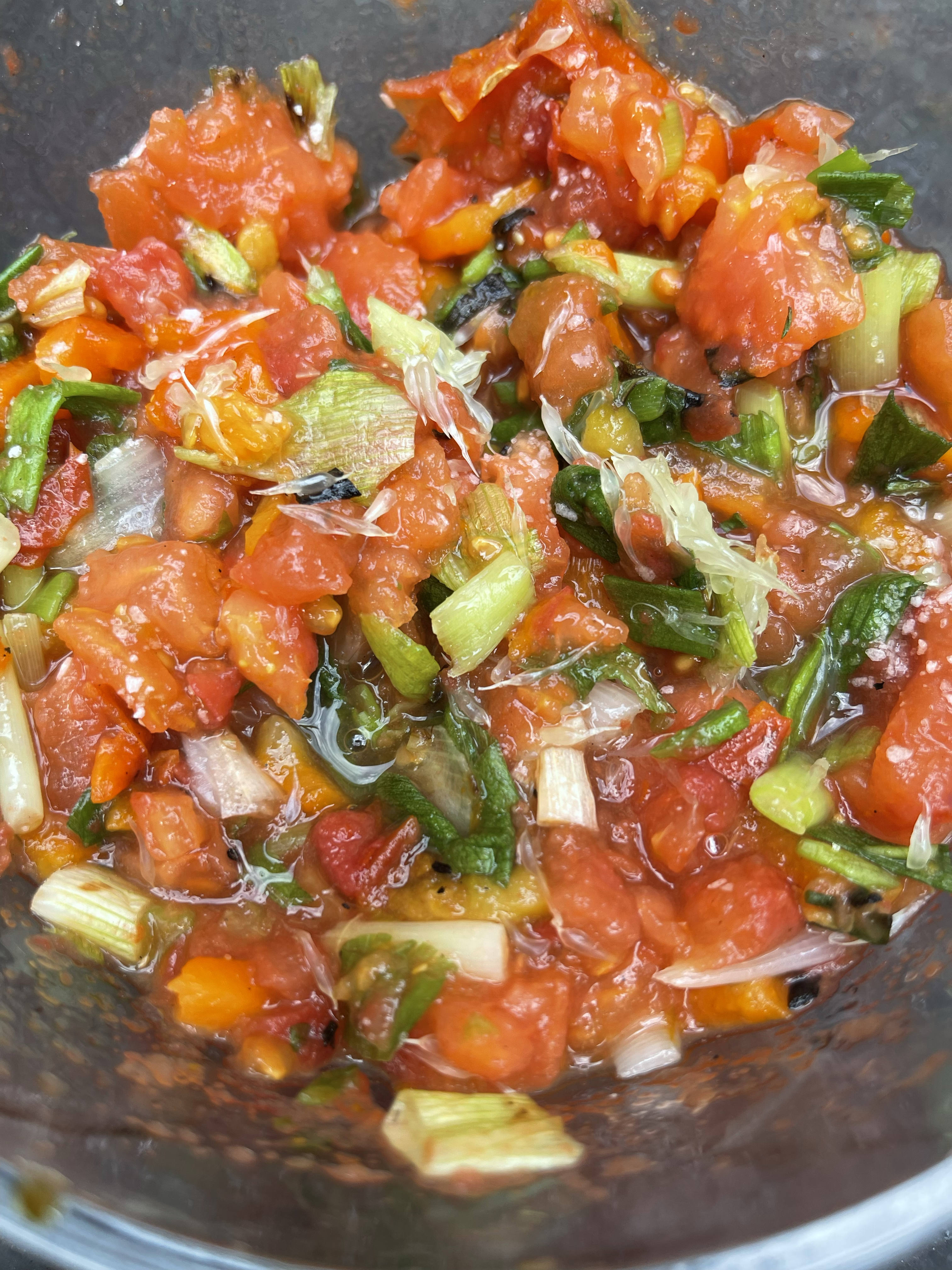 Warm grilled salsa