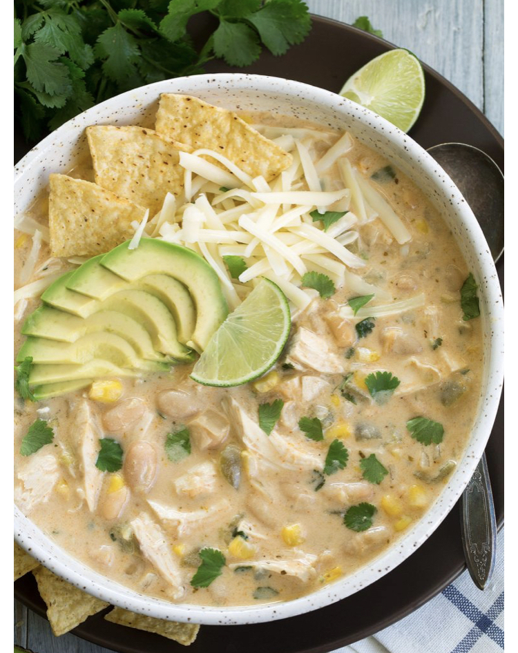 White chicken chili