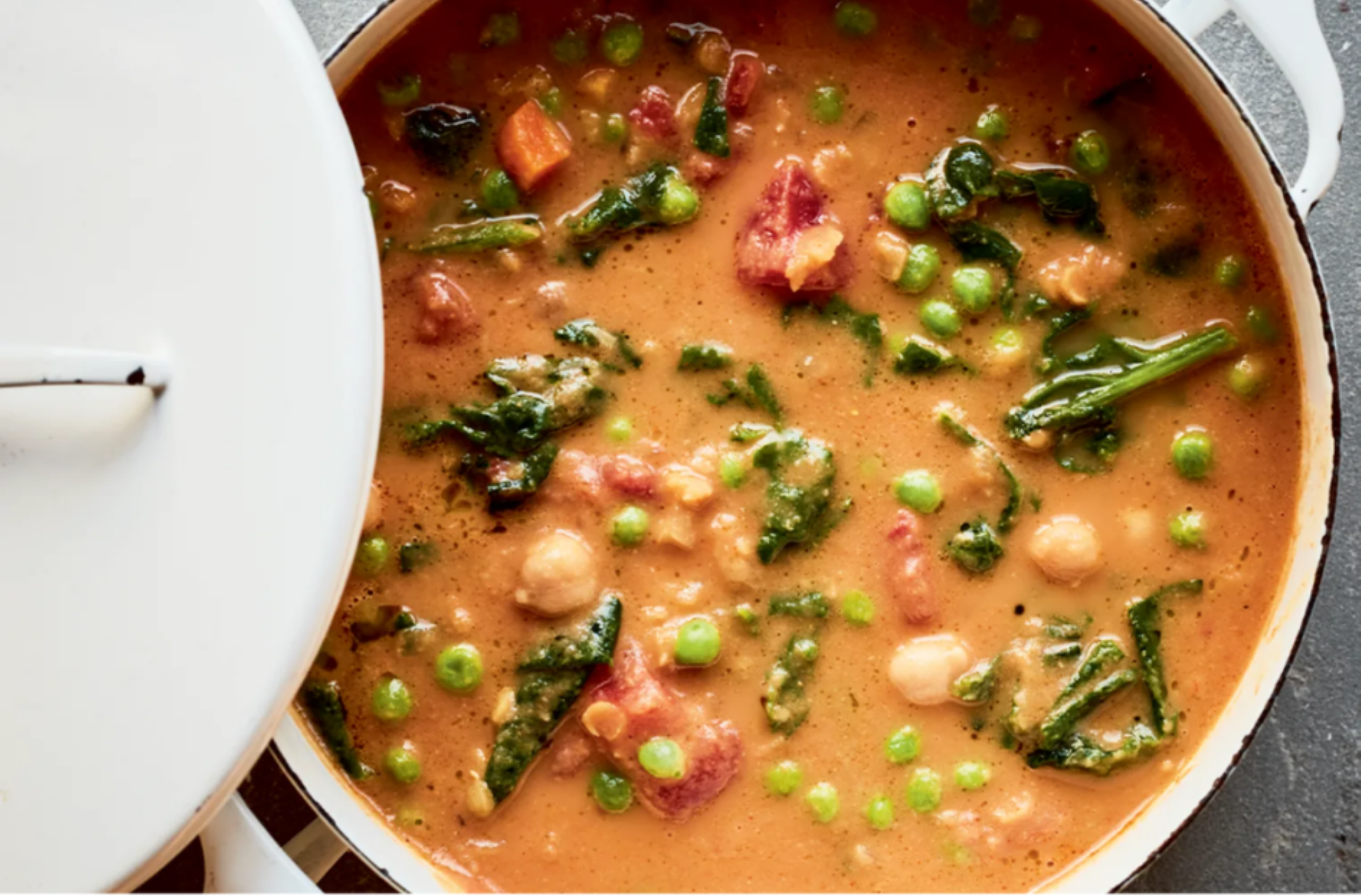 Smoky Chickpea, Red Lentil & Vegetable Soup