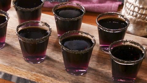 Black Magic Jello-O Shots