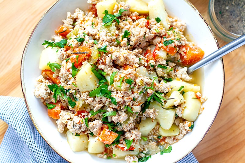 Instant pot Ground Turkey & Potato Stew
