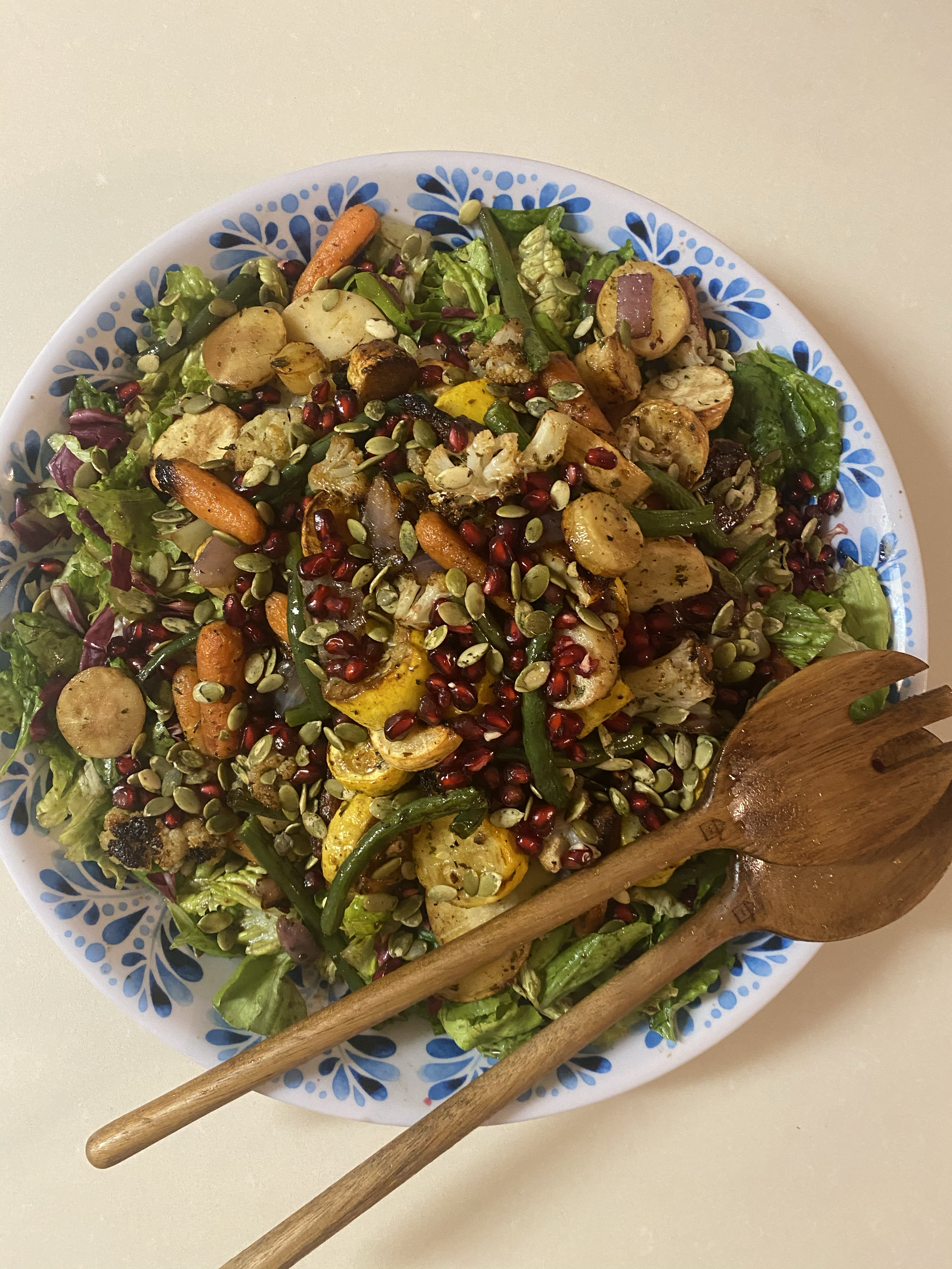 Fall roasted veggie salad