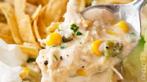 Creamy Crockpot White Chicken Chili