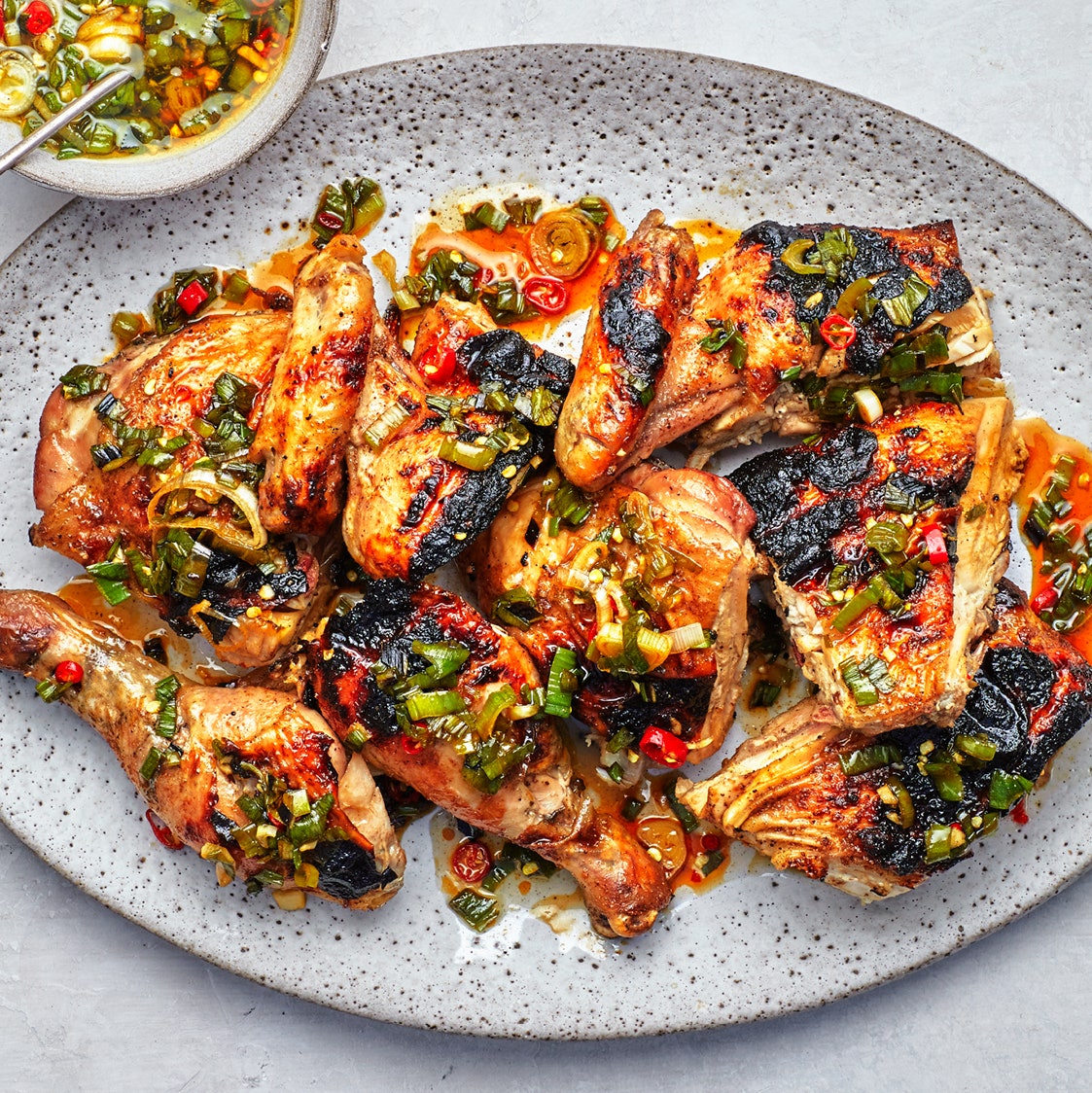 Five-Spice Spatchcocked Grilled Chicken