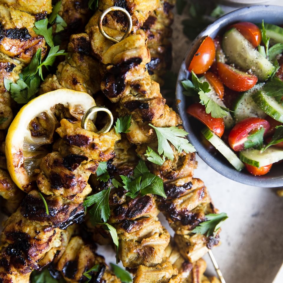 Grilled Chicken Shawarma Kebab