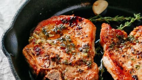 Garlic Butter Baked Pork Chops