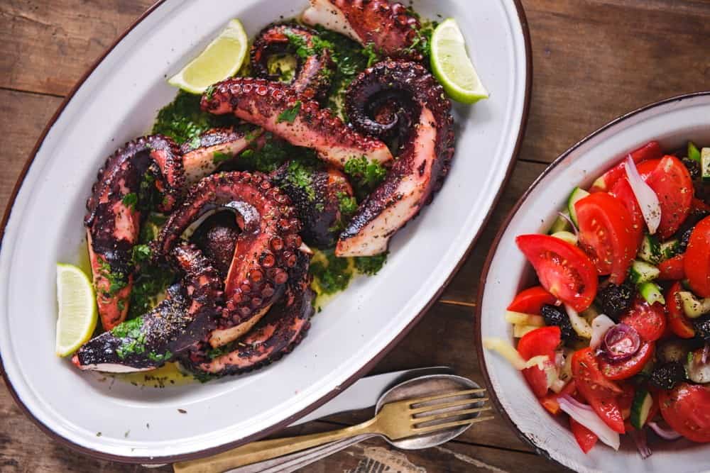 Greek-style Octopus recipe (Xtapodi)