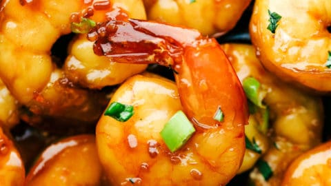 Sticky Honey Garlic Butter Shrimp