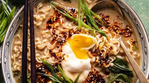 25 Minute Chili Oil Egg Ramen
