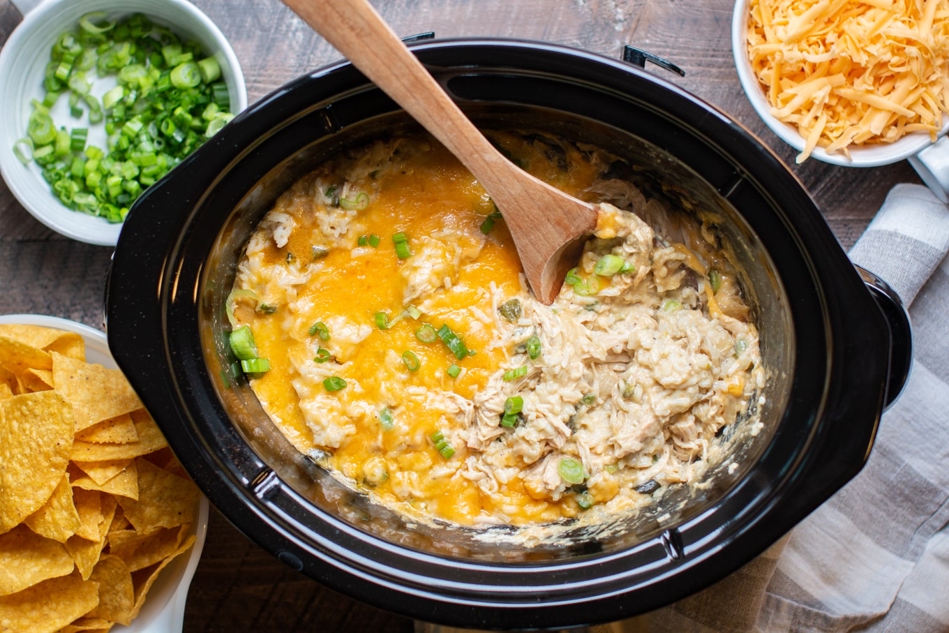 Green chili chicken and rice