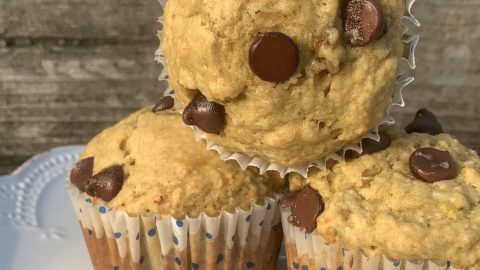 Dairy Free Banana Oat Muffins