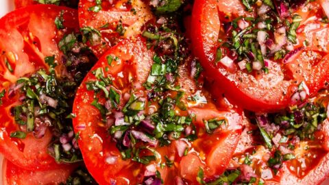 Italian Tomato Salad (Marinated Tomato Salad)