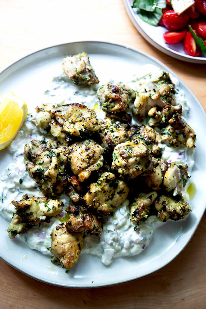 Super-Easy Greek Chicken Souvlaki