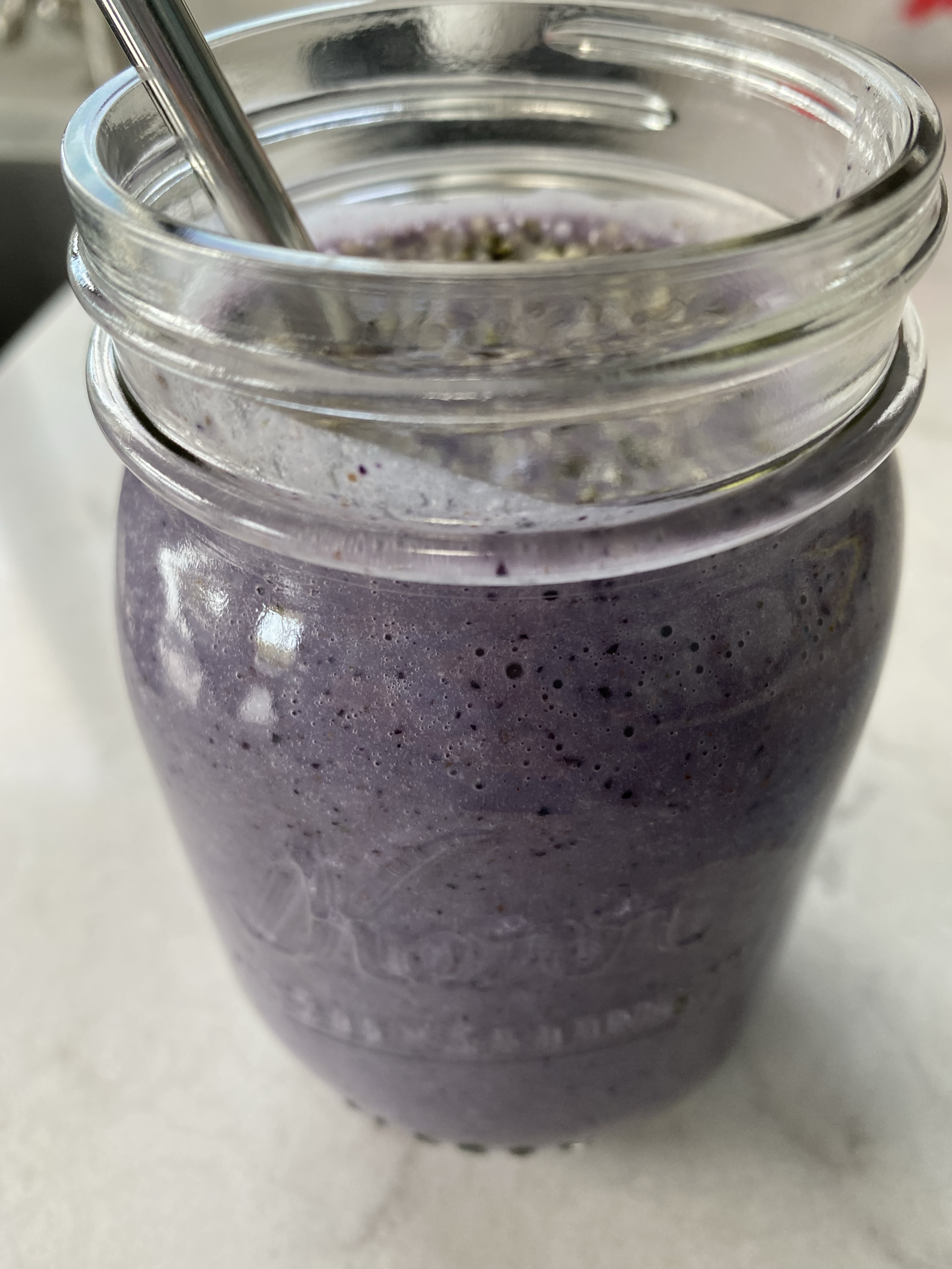 Oat Milk Blueberry & Pineapple Smoothie