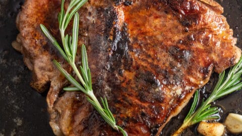 Pan Seared T-Bone Steak