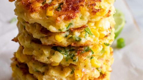 Cheesy Corn Fritters