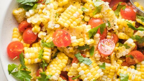 Roasted Corn and Tomato Salad