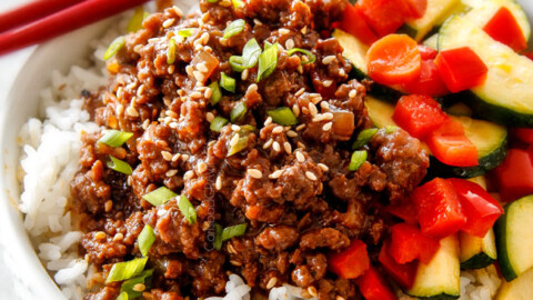 Korean Beef Bowls with Veggies