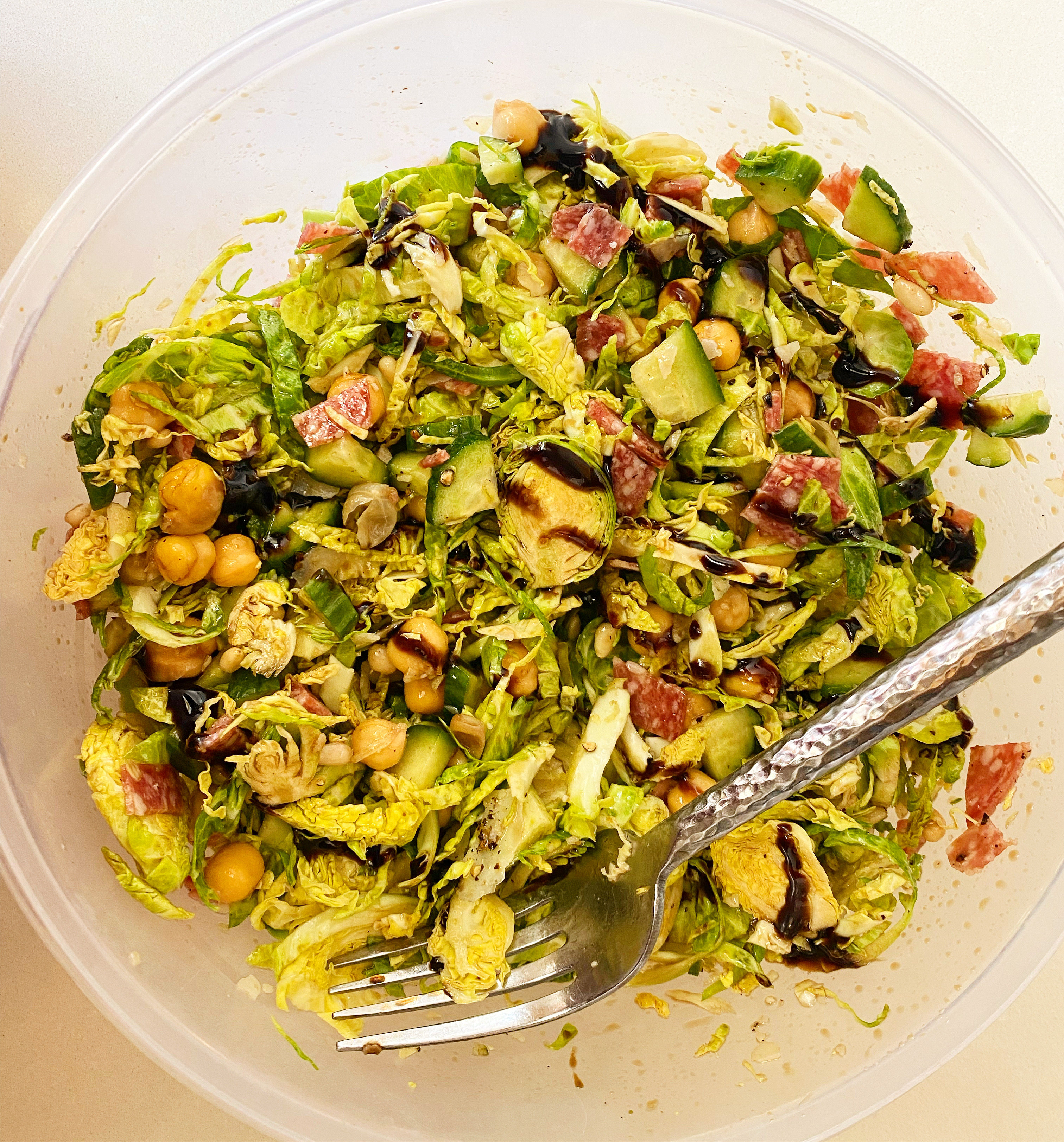Chopped Brussels Sprouts Salad
