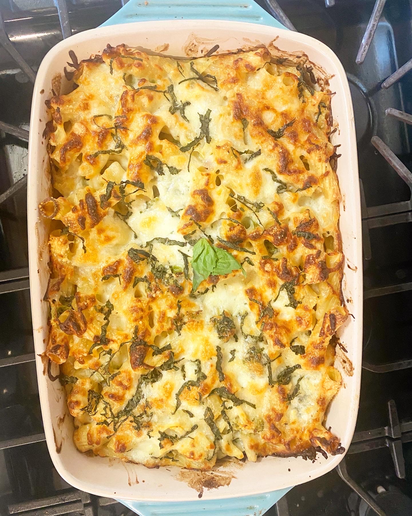 Creamy Baked artichoke and broccoli Pasta