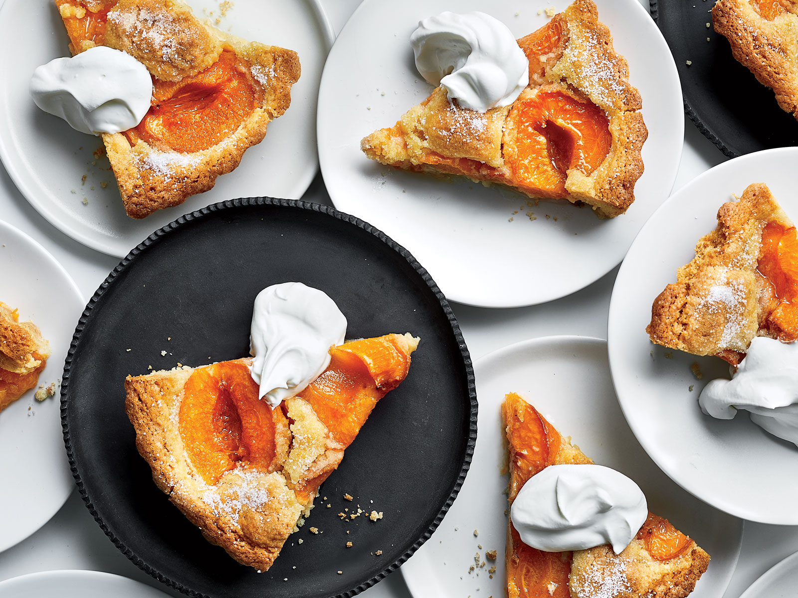 Apricot Kuchen with Labneh Whipped Cream