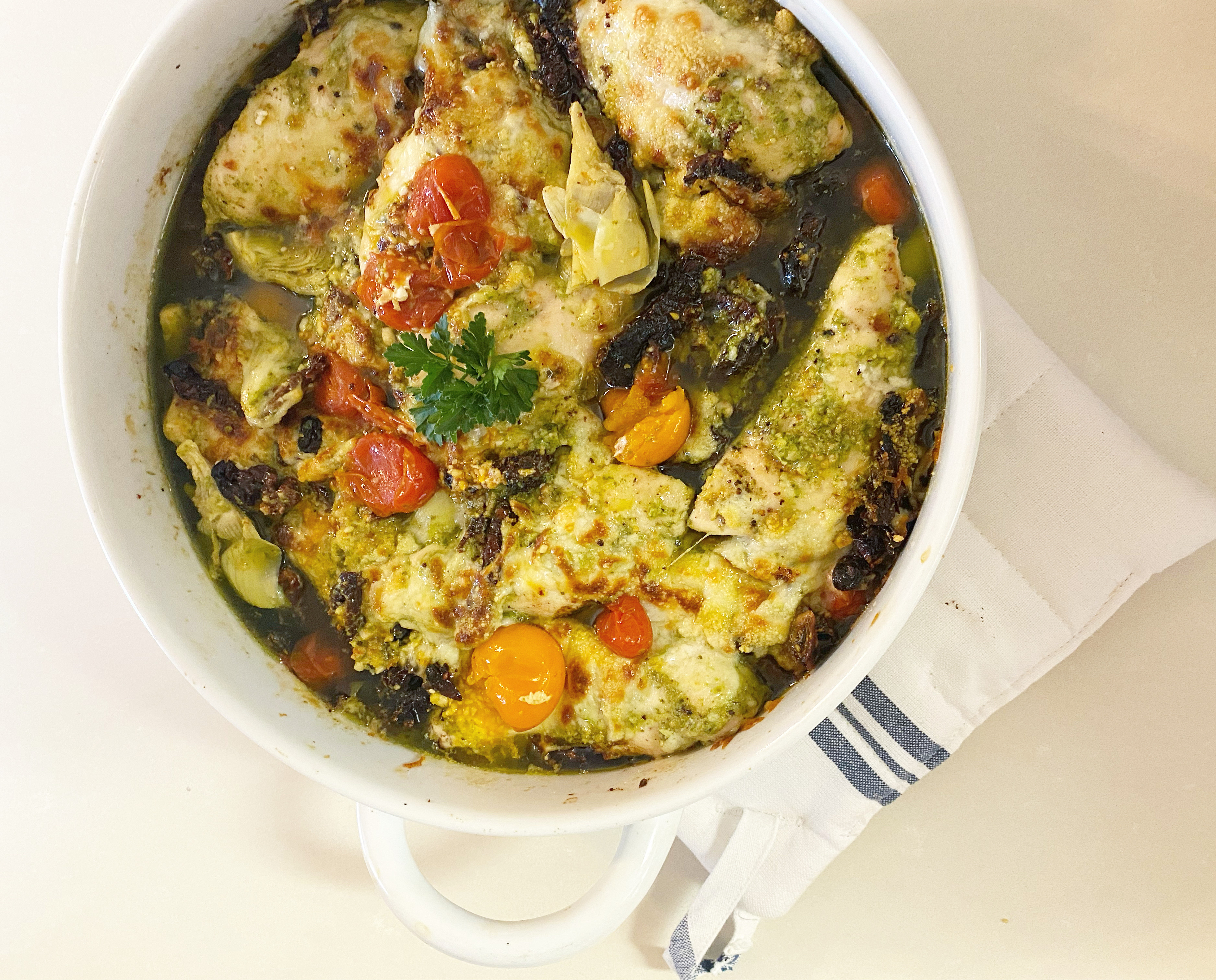 Baked Pesto Chicken