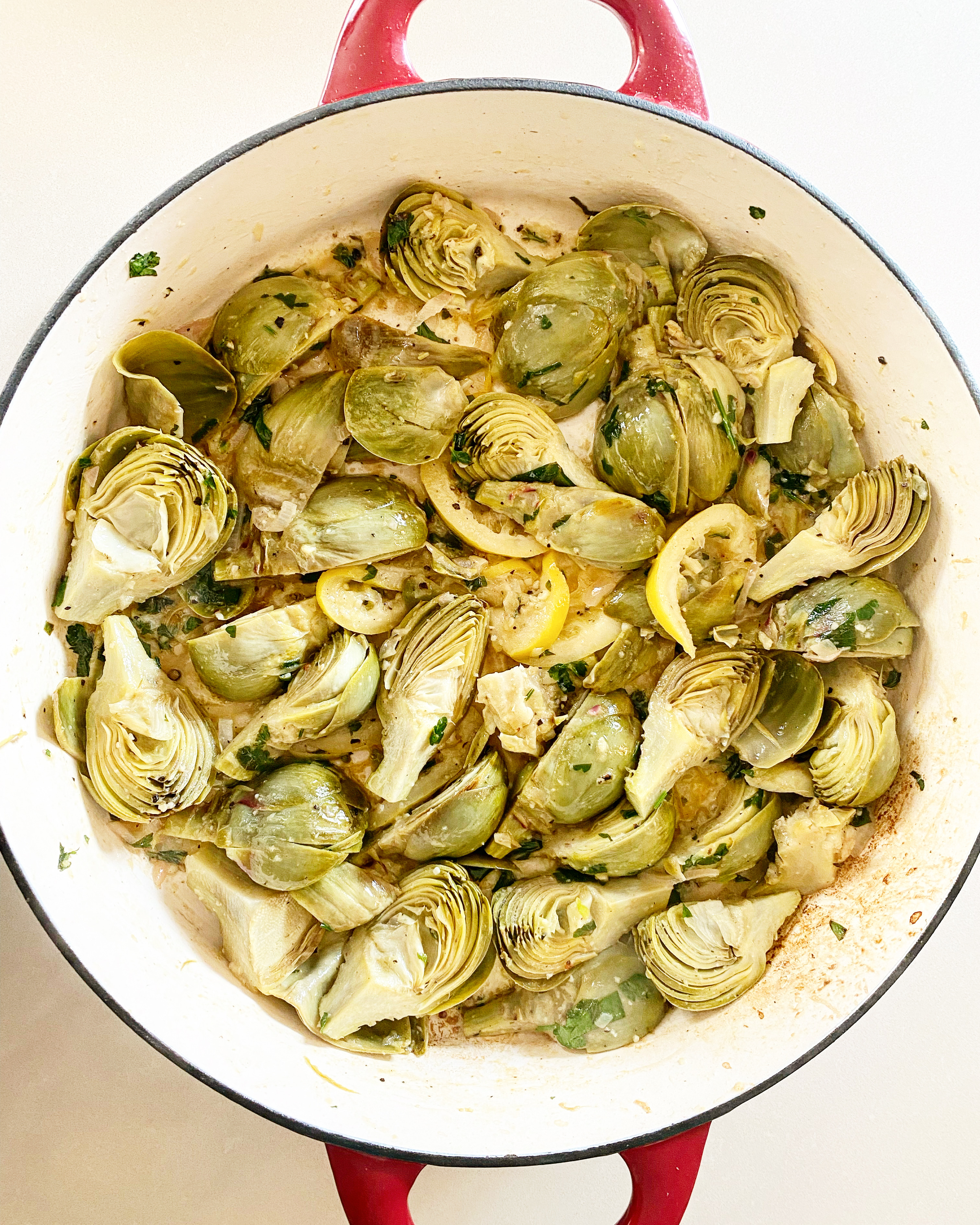 Lemony Sautéed Baby Artichokes 