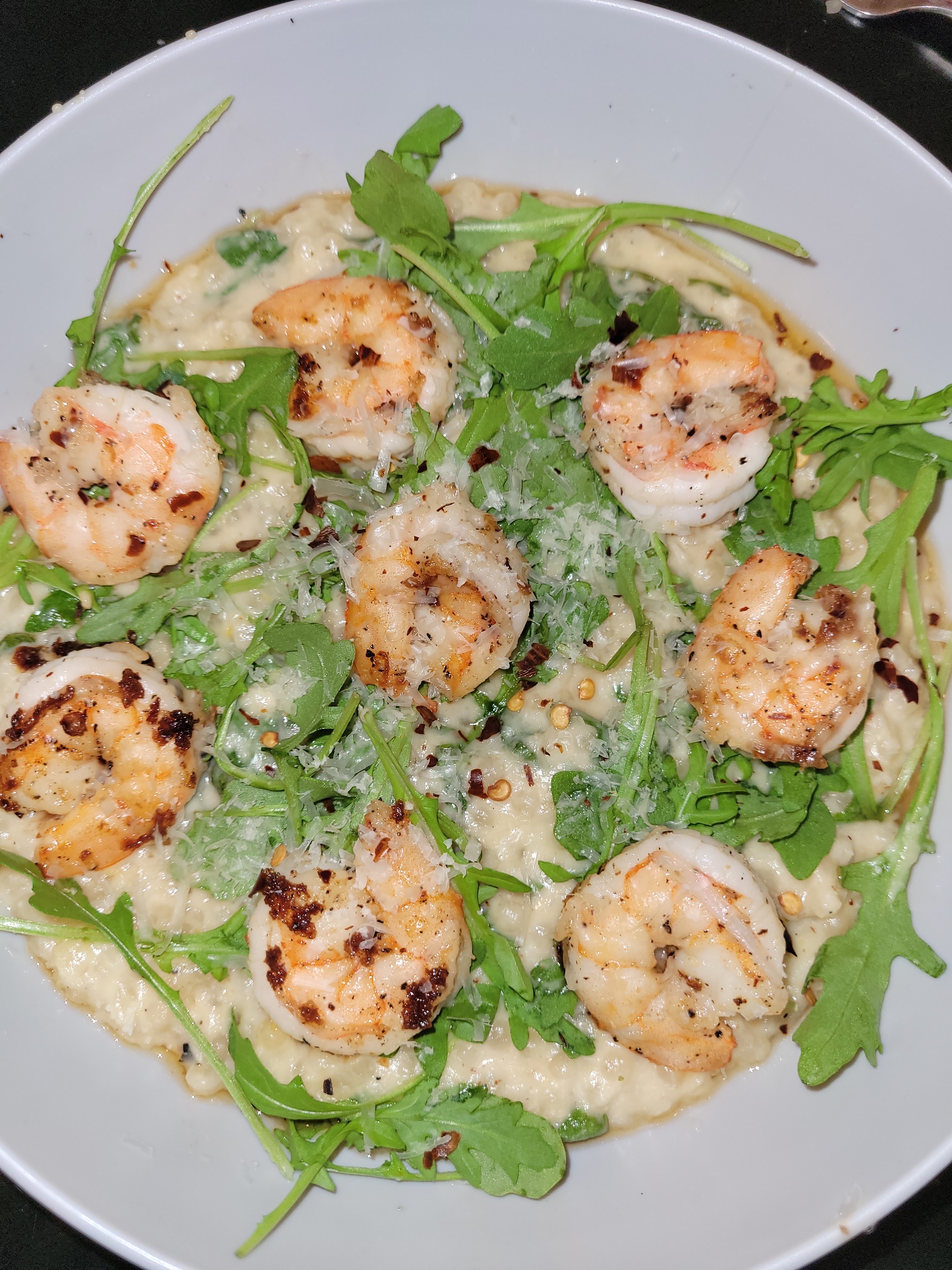 Creamy Shrimp Scampi with Lemony Pearl Couscous