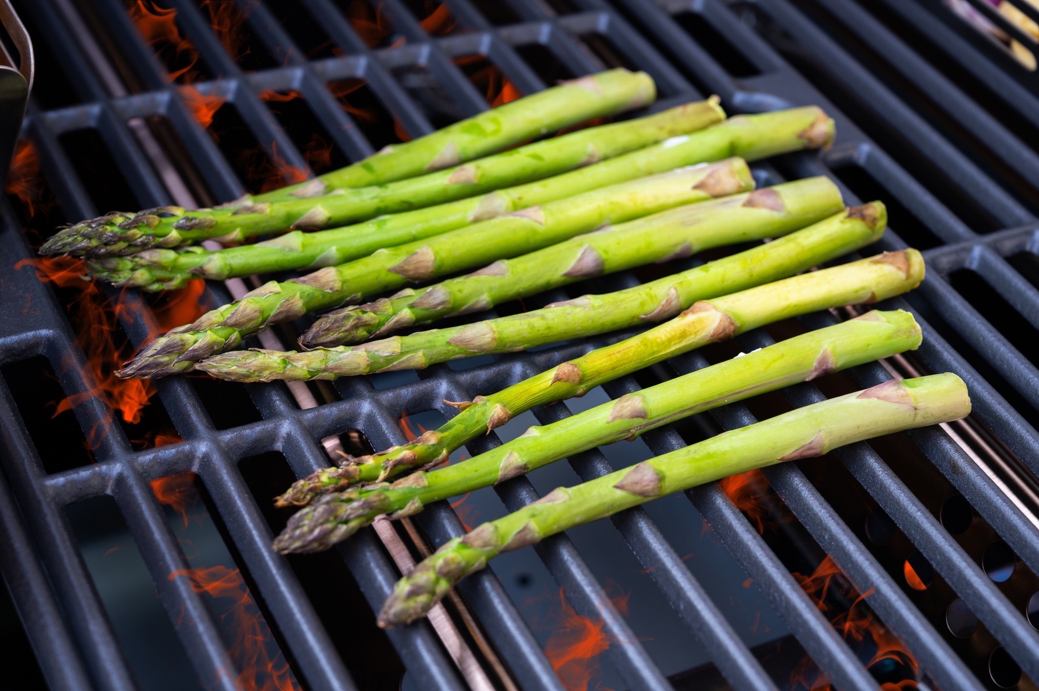 Grilled asparagus