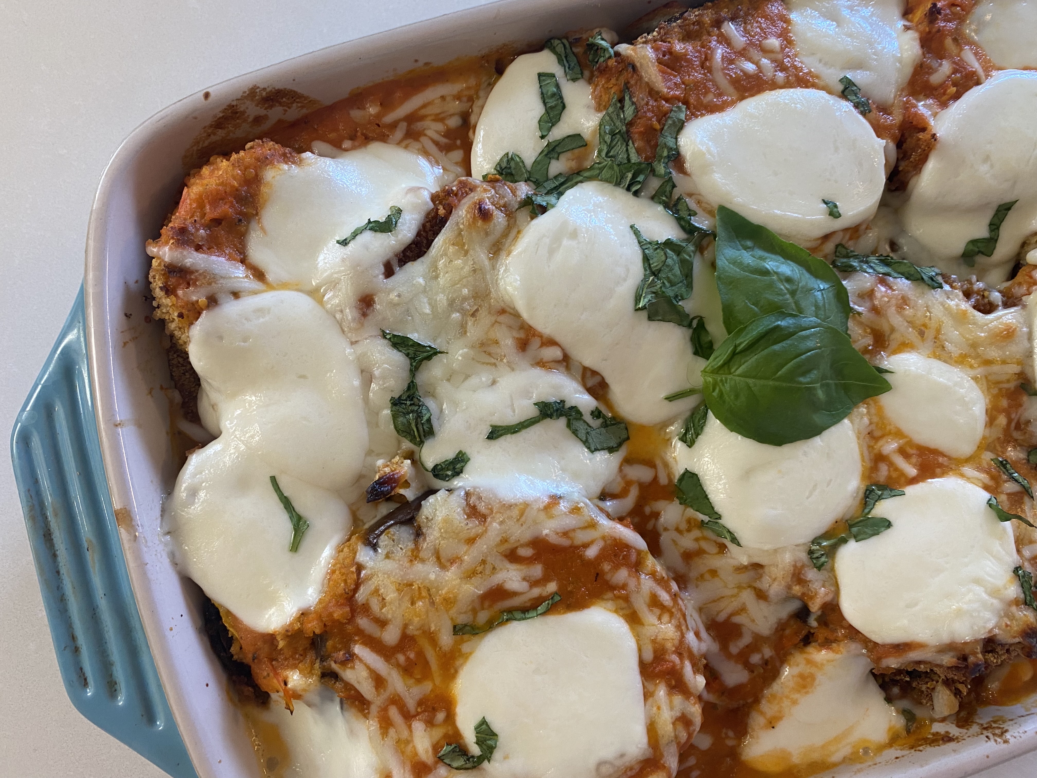 Summer squash and Eggplant Parmasean 