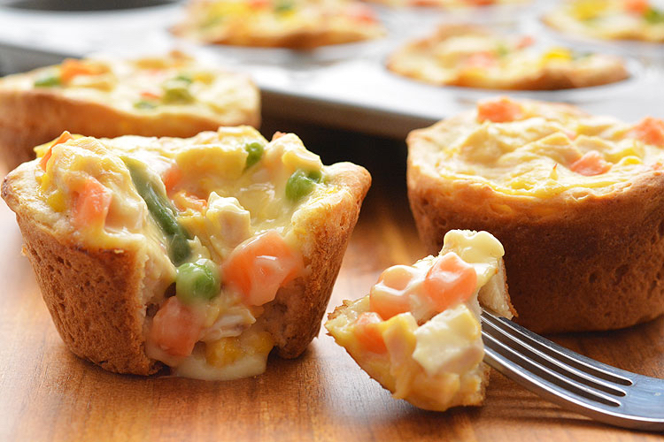 Mini Chicken Pot Pie Cups