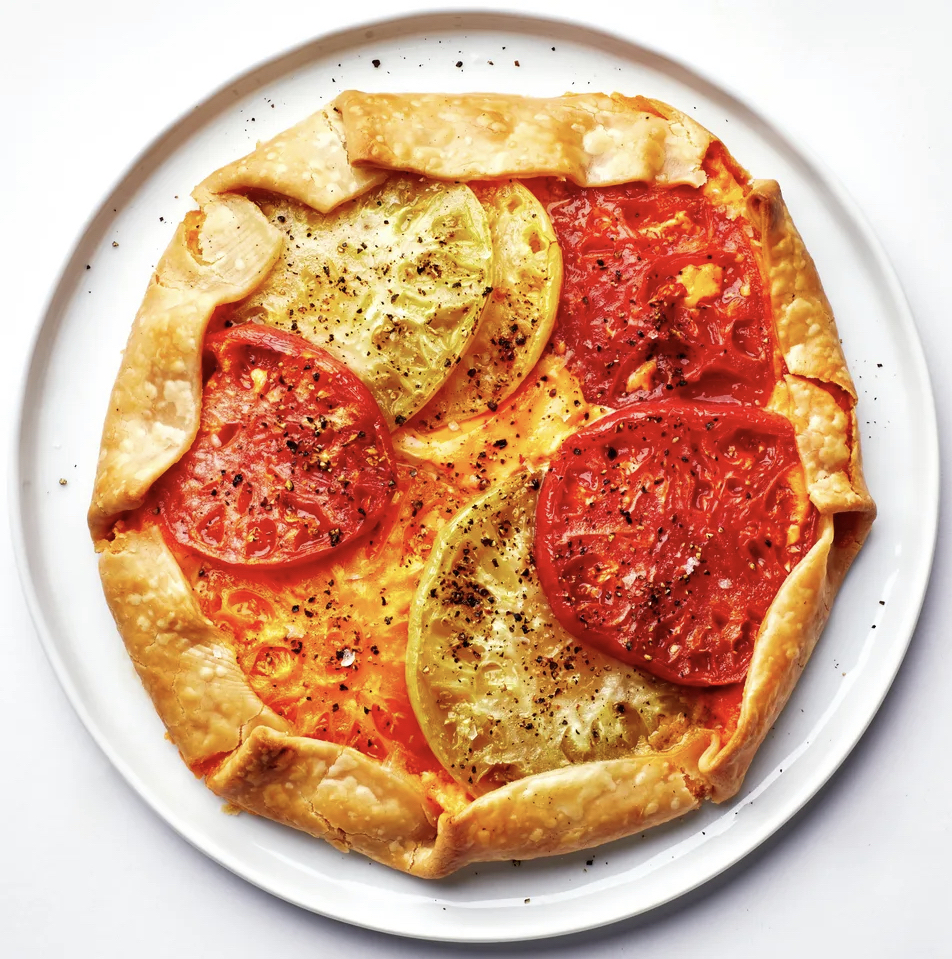 Tomato-Pimento Cheese Galette