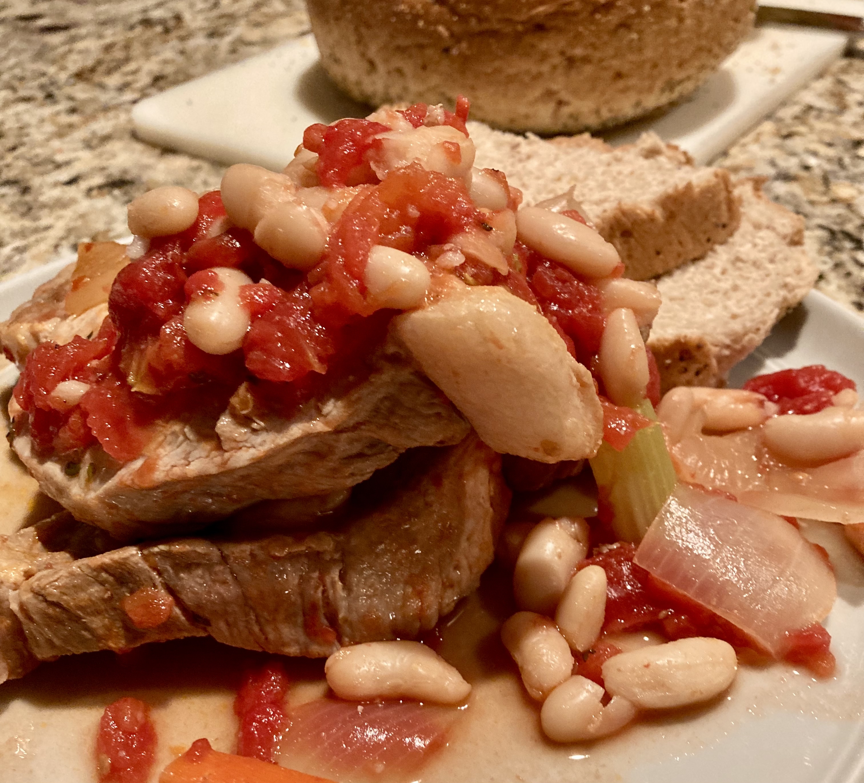 PORK GUAZZETTO WITH BEANS