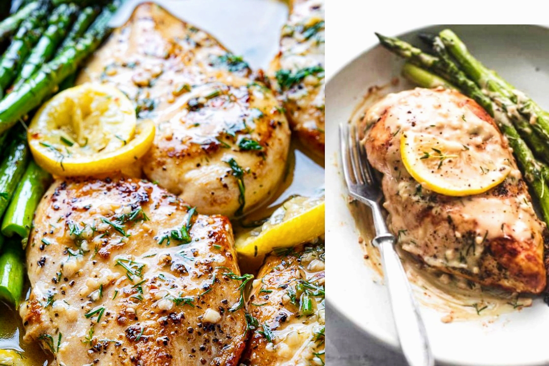 Lemon & Dill Butter and Garlic Chicken and Asparagus