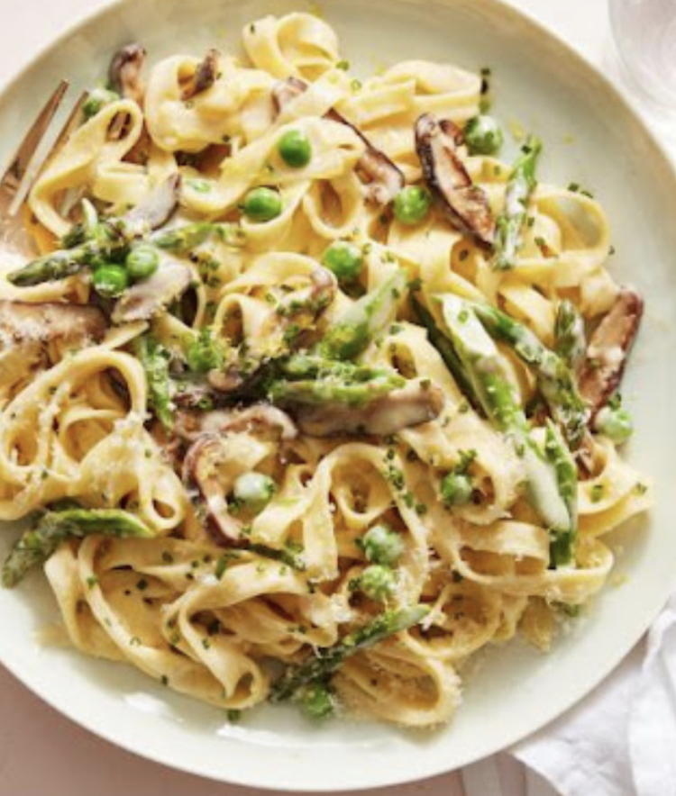 Spring Vegetable Fettuccine 