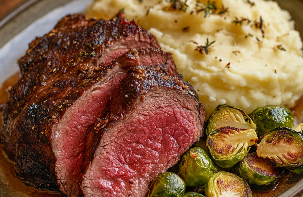 Slow-Roasted Bison Bottom Round Roast