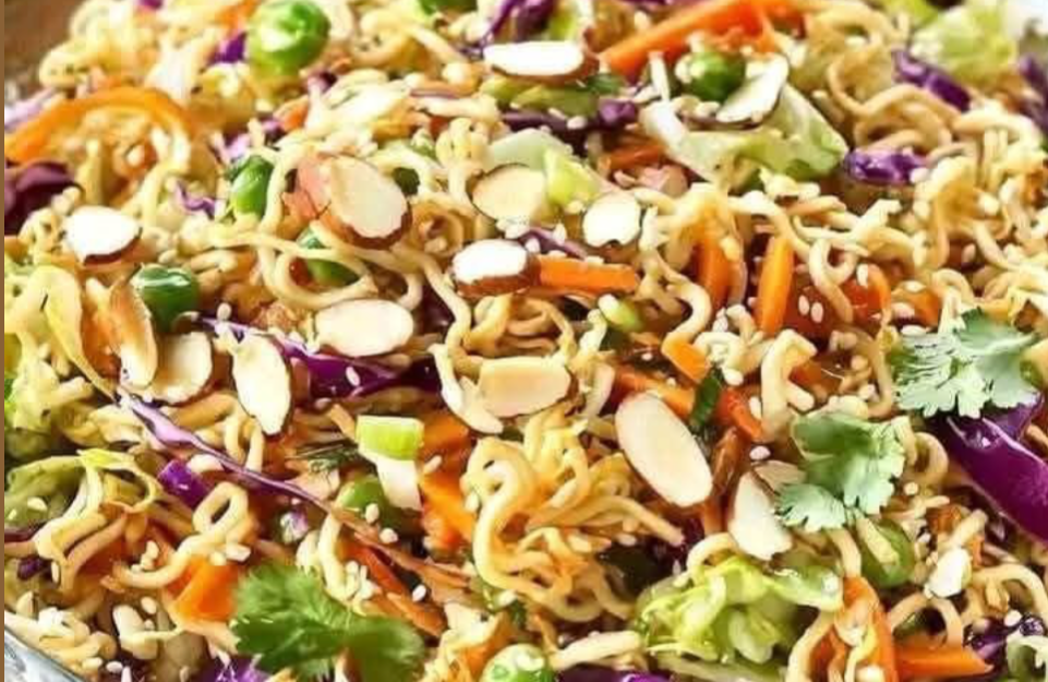 Crunchy Asian Ramen Noodle Salad