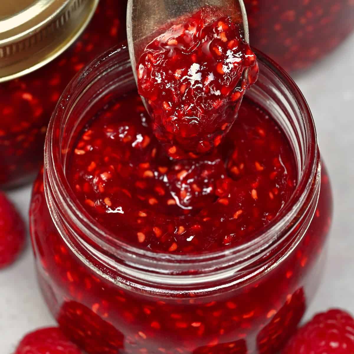 Easy Raspberry Jam Recipe (No Pectin)