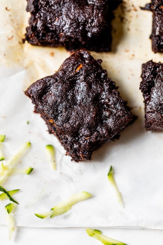 Flourless Zucchini Brownies 