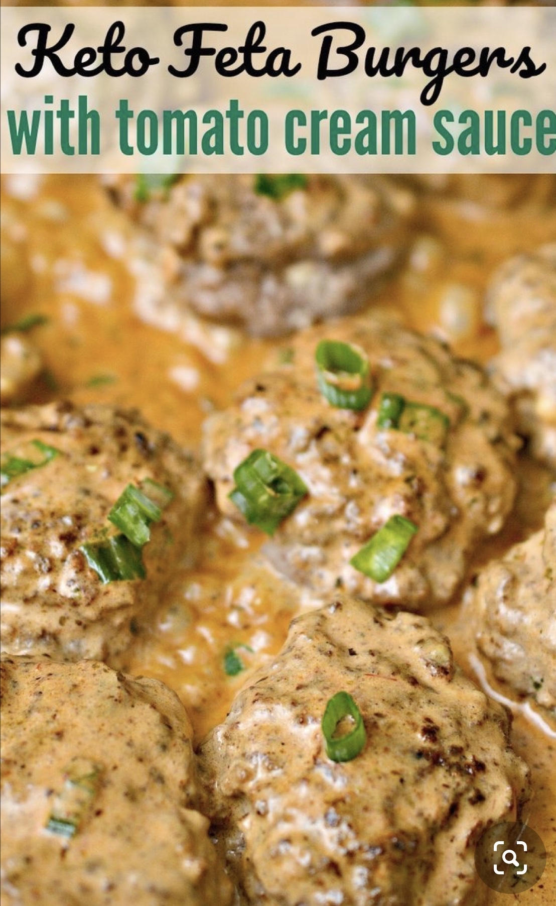 Feta burgers w/tomato cream sauce/keto